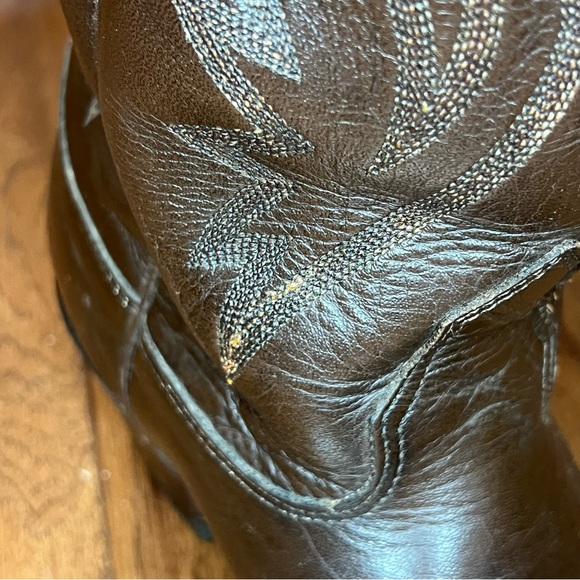 Nocona vintage brown cowboy boots size 9.5 Women’s 9 1/2 S91 - Picture 8 of 16